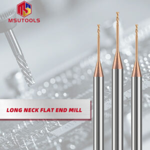 Long neck flat head milling cutter