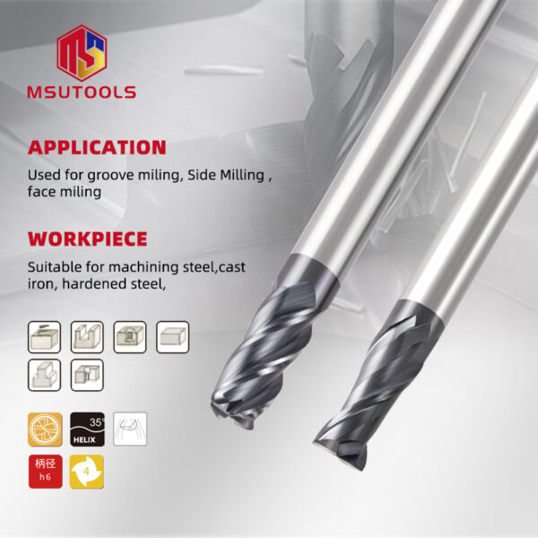 Super High Performance Solid Carbide End Mills for CNC Machining 2