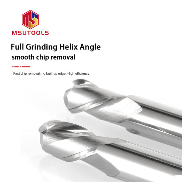 2 Flute Ball Nose End Mill For Aluminum
