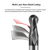 2 Flute ball nose end mill