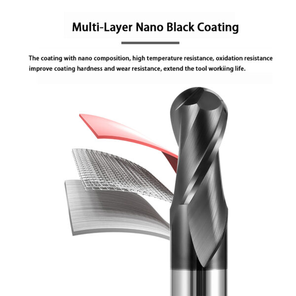 2 Flute ball nose end mill