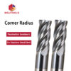 4 Flute Corner Radius End Mill