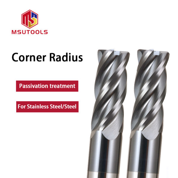 4 Flute Corner Radius End Mill