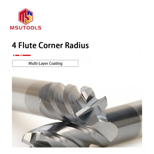 4 Flute Corner Radius End Mill