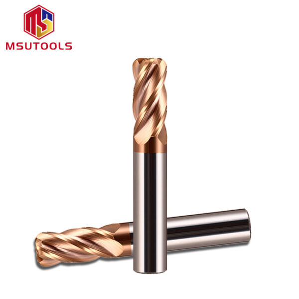 4 flute corner radius end mill with AlTiN coating