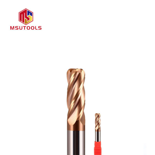 carbide 4 flute corner radius end mill tool