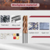 solid carbide 4 flute end mill for steel