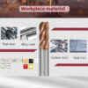 solid carbide 4 flute corner radius end mill