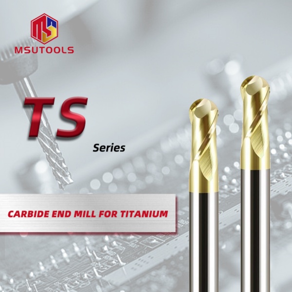 2 Flute ball nose end mill for Titanium