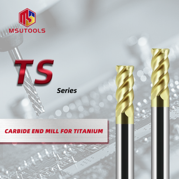 Stainless Steel Titanium Alloy 4 Flute Corner Radiused End Mill