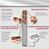 4 flute corner radius end mill