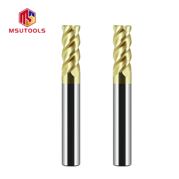 Stainless Steel Titanium Alloy 4 Flute Corner Radiused End Mill