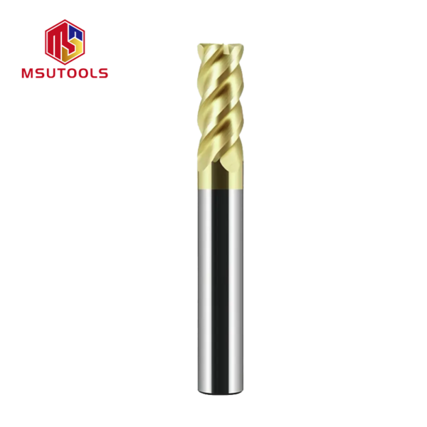 Stainless Steel Titanium Alloy 4 Flute Corner Radiused End Mill